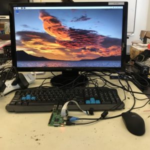 Figure 3: The finished result of the raspberry pi connecting to the monitor